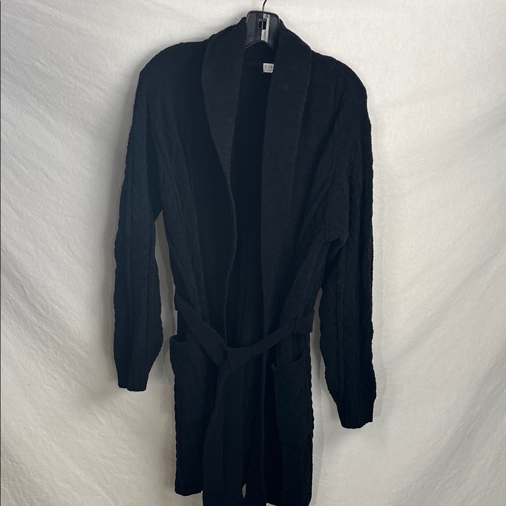 P.J. Salvage Black Knit Cardigan l/robe new small - Picture 3 of 7